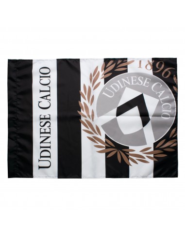 Bandiera Udinese Calcio con tubolare per inserimento asta. Perfetta da attaccare al muro e da portare allo stadio!
