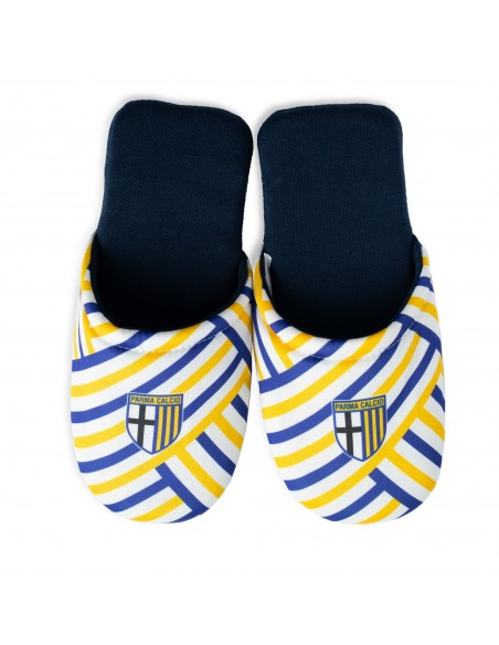 Pantofole Parma Calcio a righe.